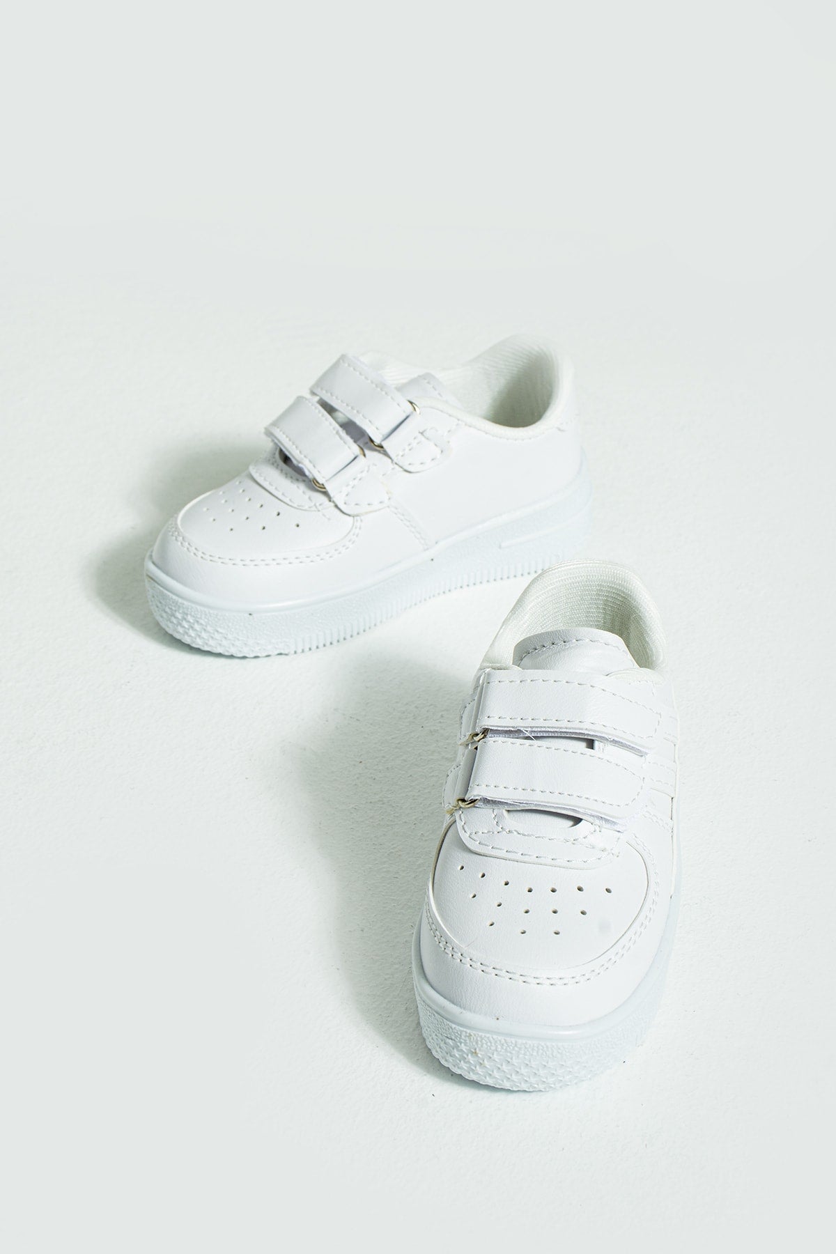 Kids White Sneakers Velcro Kids Shoes