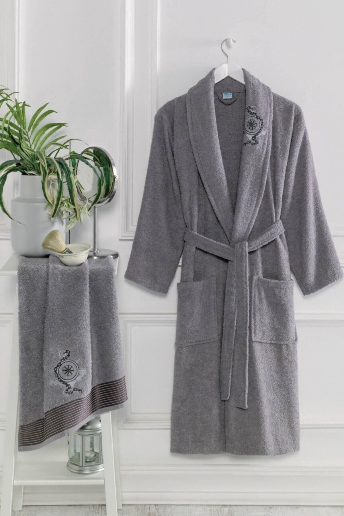 Men's Towel Bath Robe Set Cotton - Swordslife