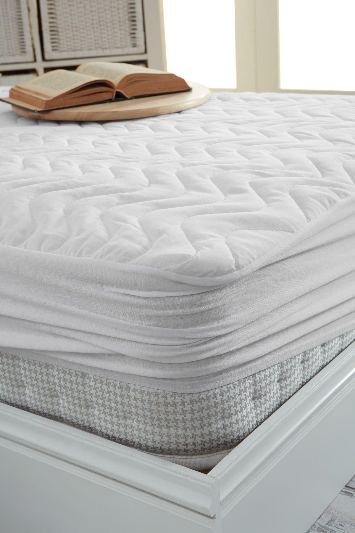 Quilted Fitted Full Edge Waterproof Mattress Protector Mattress Cover Sheet White - Swordslife