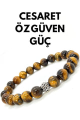 Natural Stone - Tiger Eye Bracelet - Courage - Confidence - Power - Happiness - Unisex