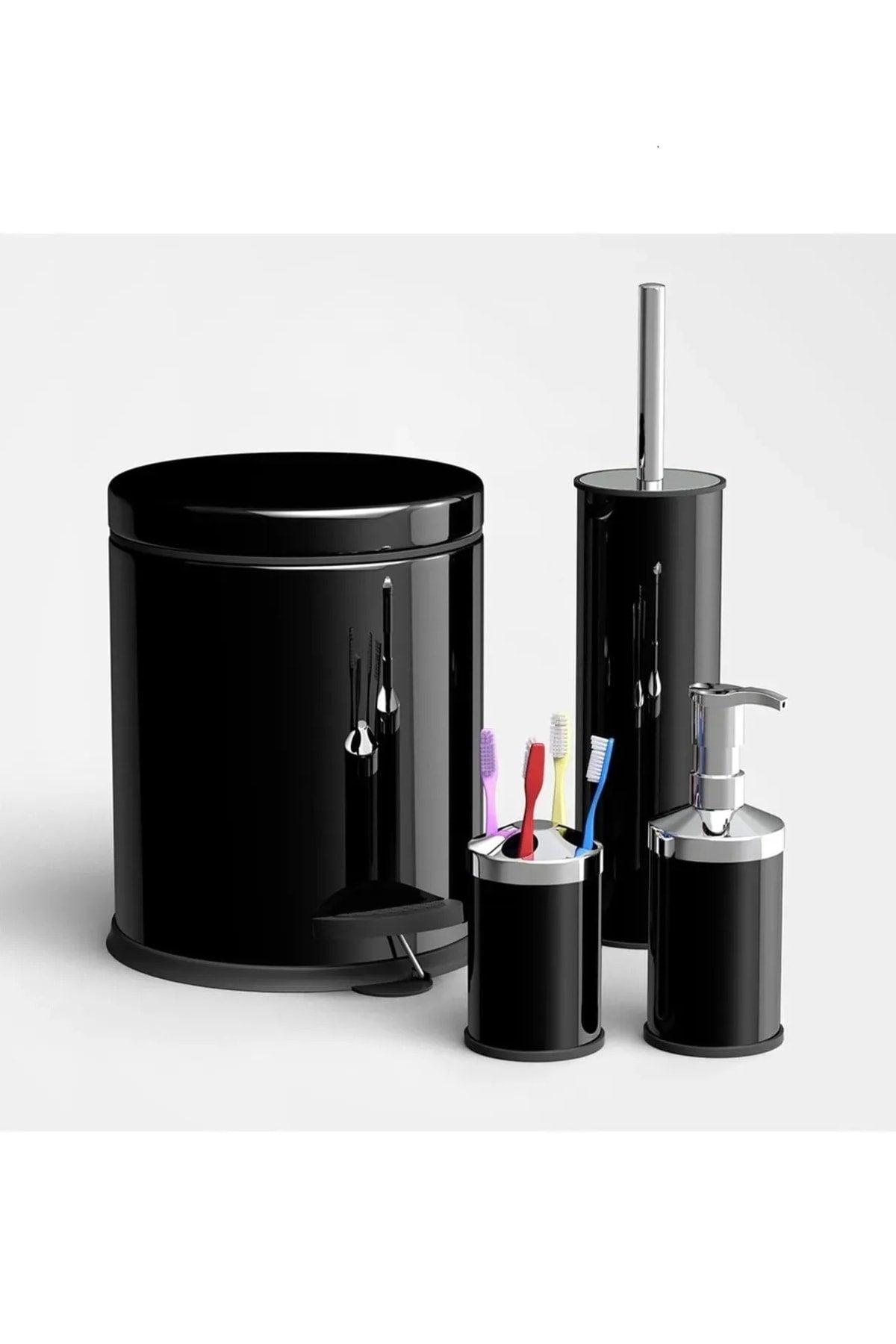 Pcs Bathroom Set 3 Lt Metal Trash Can Set - Swordslife