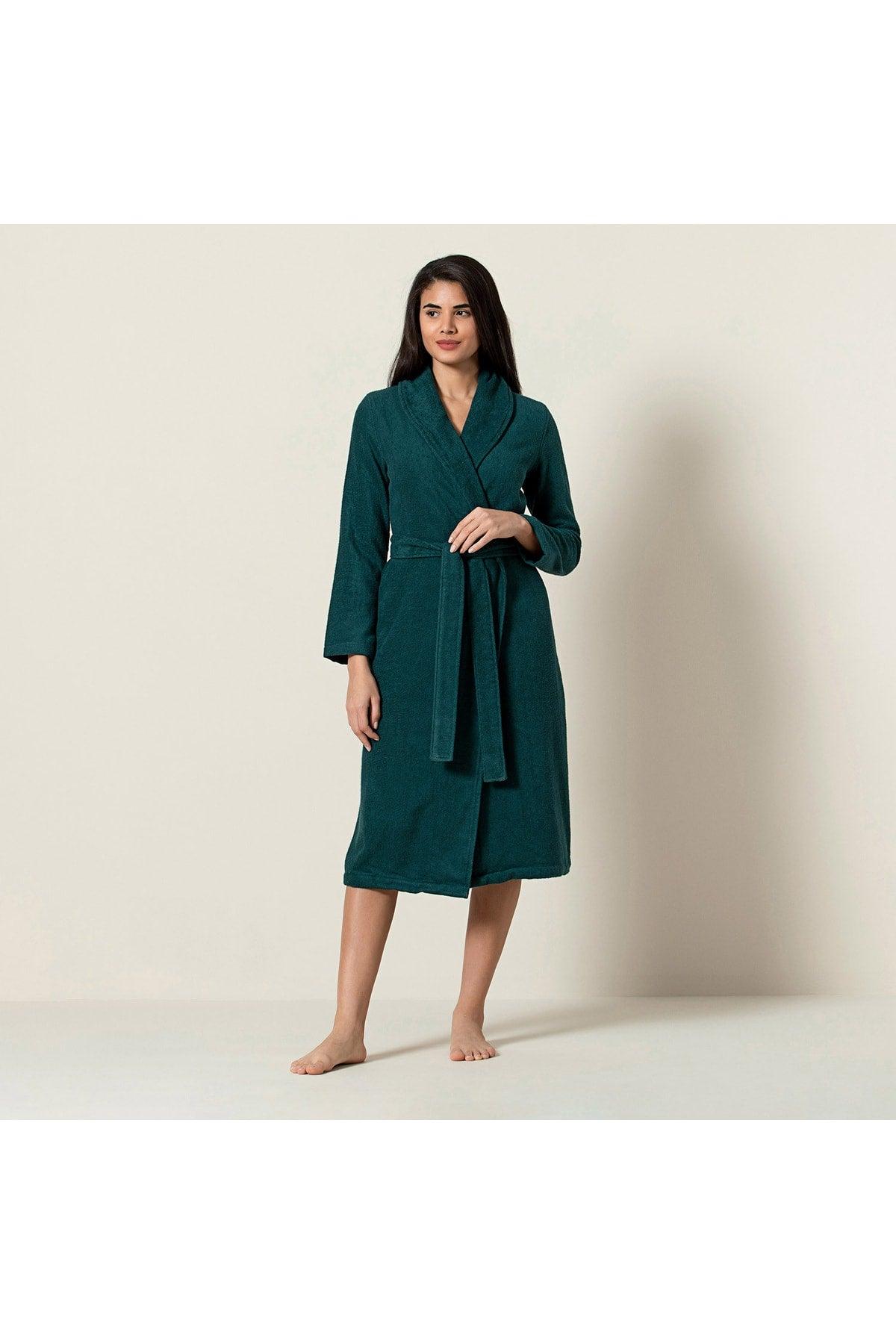 Kael Women's Bathrobe Green - Swordslife