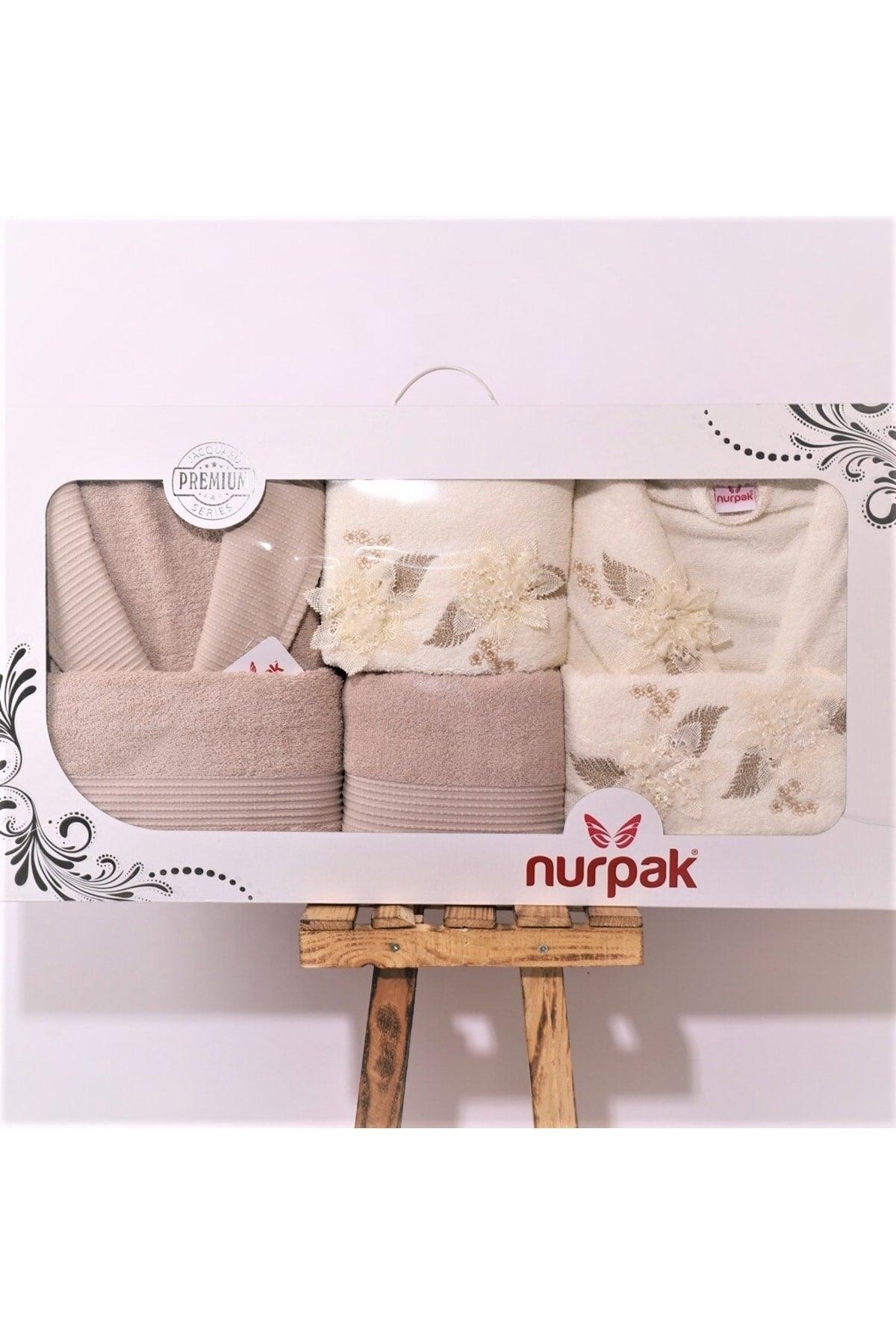 Pamir Luxury Embroidered Cotton Family Bathrobe Set (8 Pcs) - Swordslife