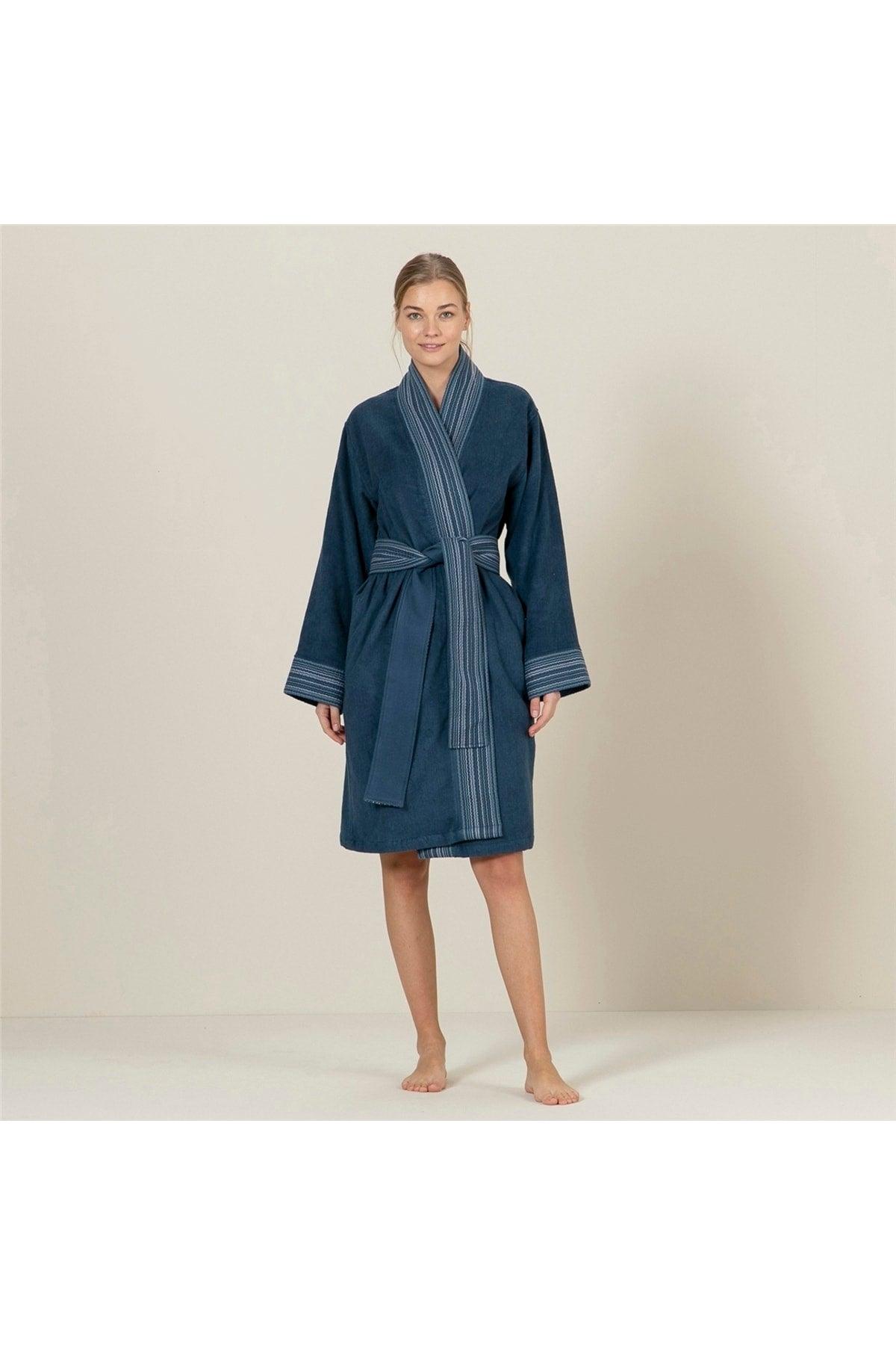 Sonhe Women's Bathrobe Marine Blue - Swordslife