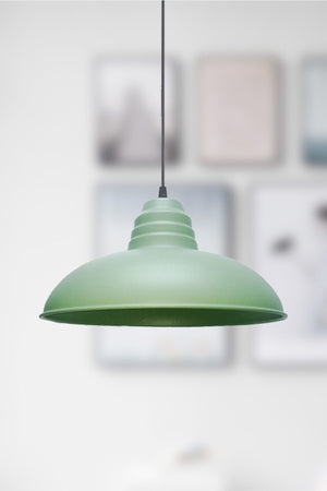 Sydney Green Large (32 CM DIAMETER) Retro Rustic Model Modern Metal Single Pendant Lamp Cafe - Kitchen Chandelier Cafe