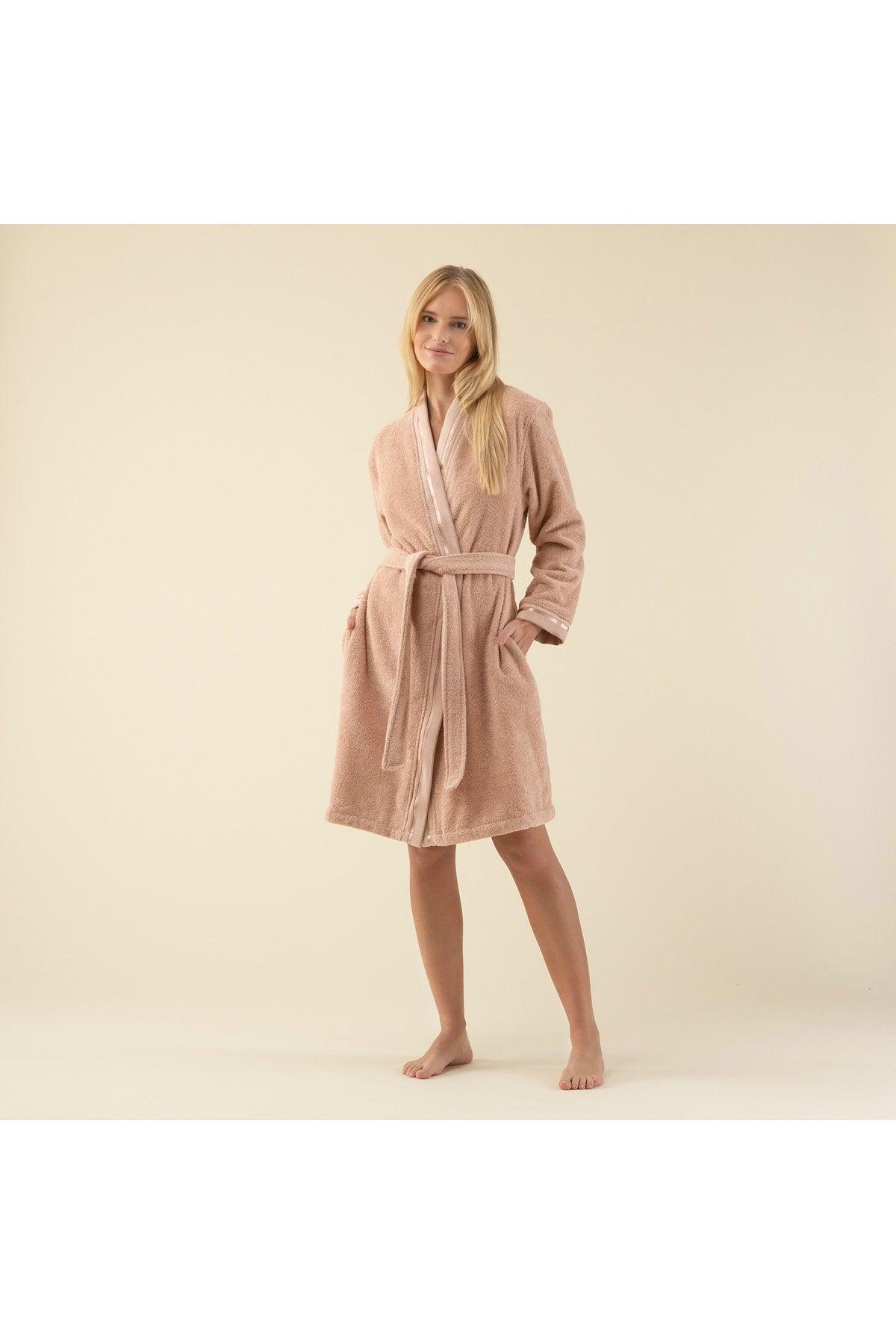 Chic Women's Bathrobe Dark Salmon - Swordslife