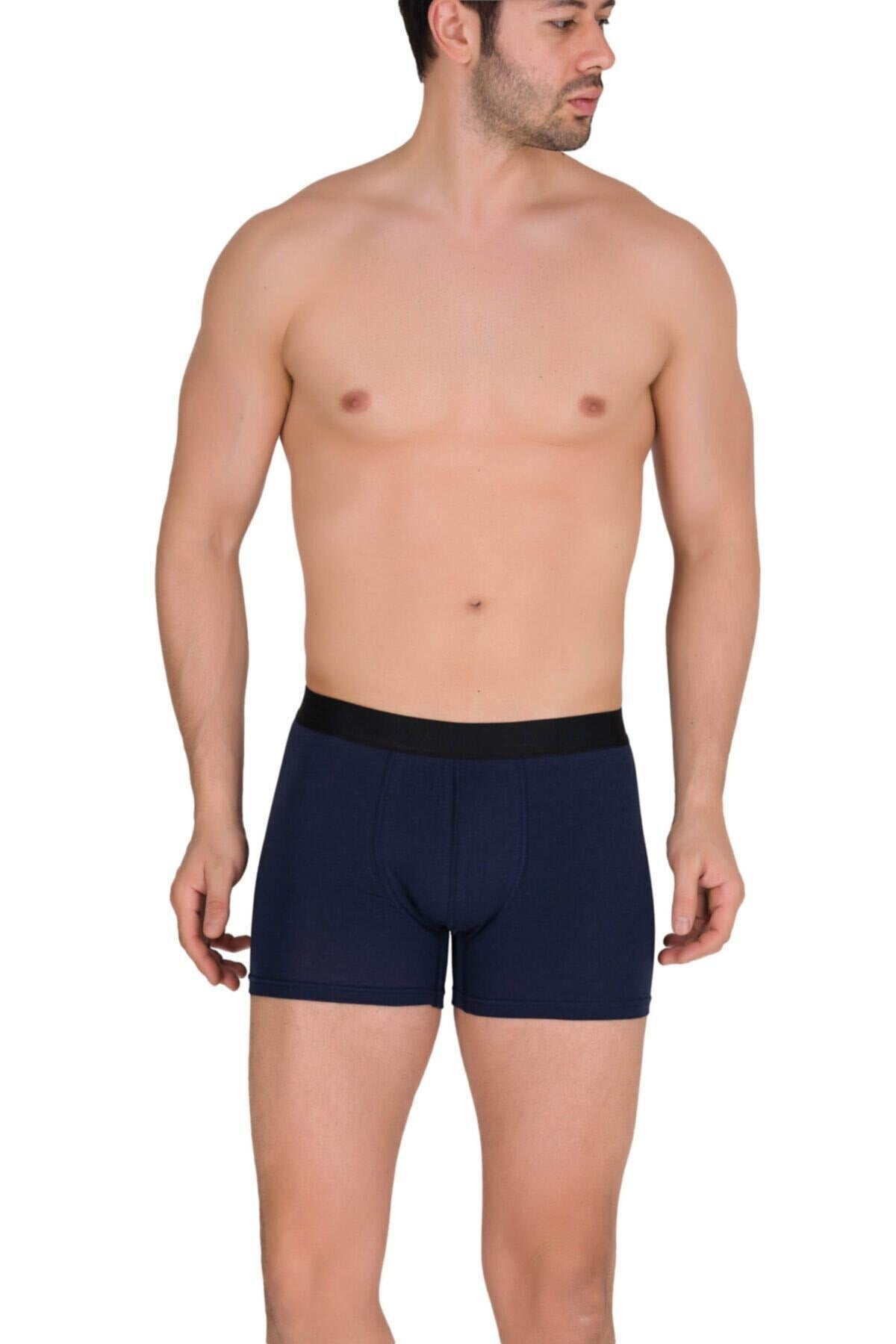 Men's Navy Blue Modal Boxer 4476