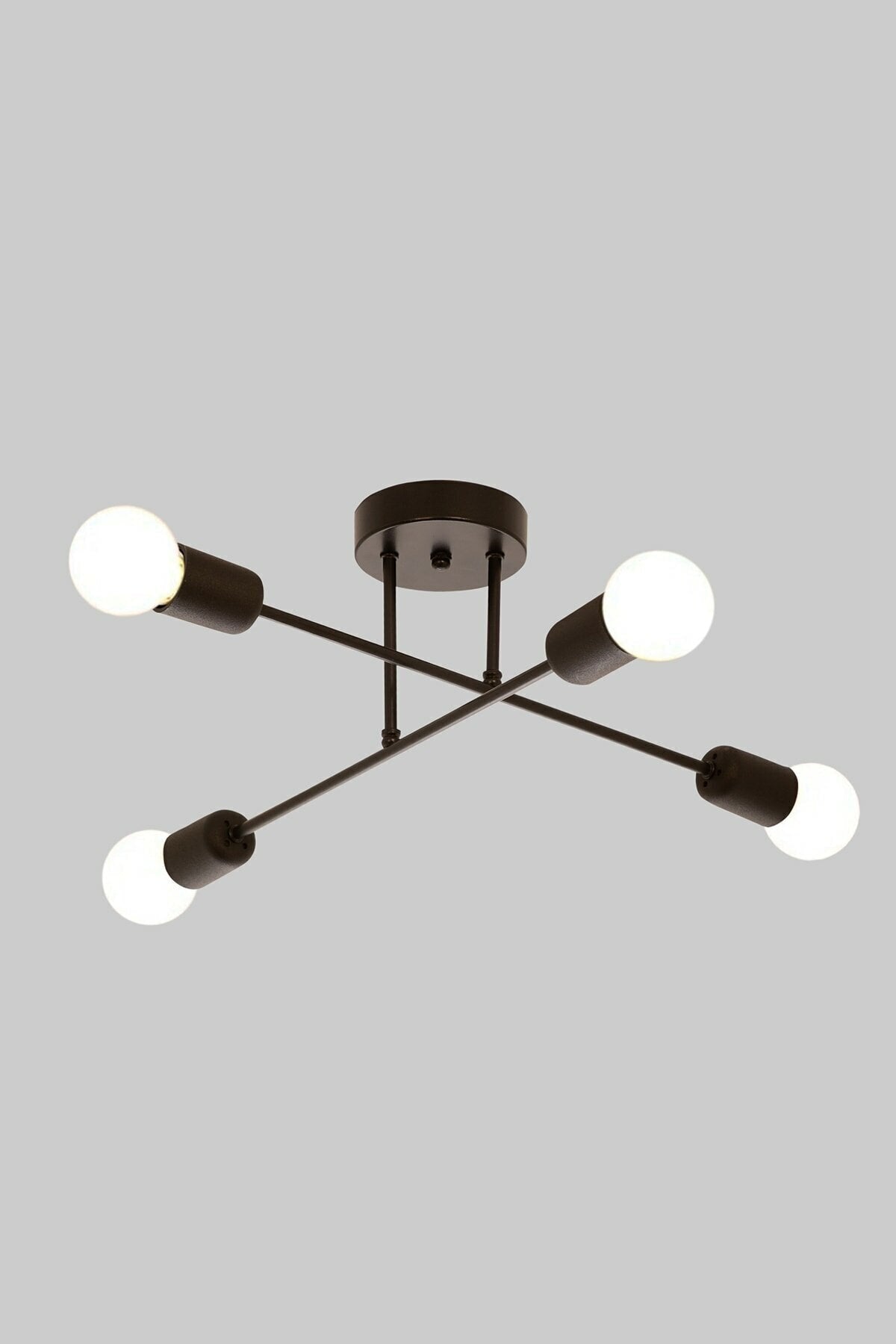 Spider Cross Modern Sports Ceiling Lamp Black Living Room - Kitchen - Bedroom 4-Plus Chandelier (WITHOUT BULB)