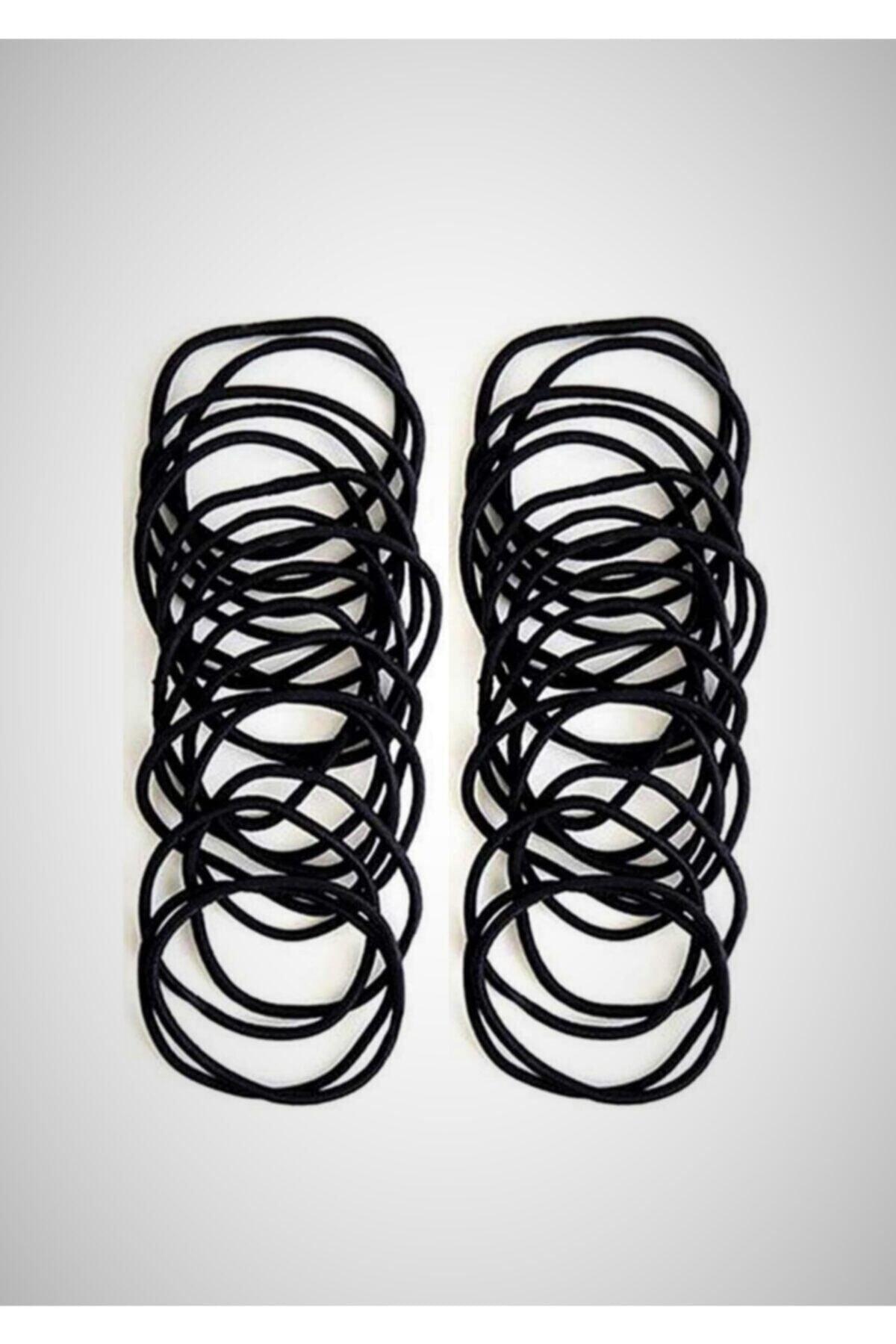 24 Pcs Black Thin Rubber Buckle Set - Swordslife