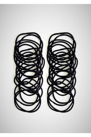 24 Pcs Black Thin Rubber Buckle Set - Swordslife
