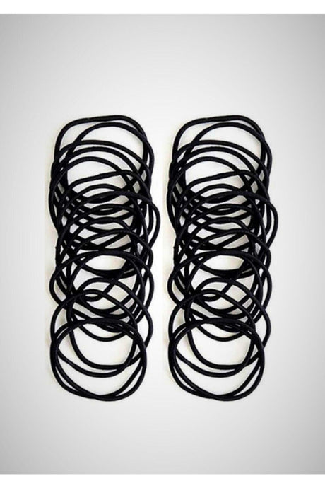 24 Pcs Black Thin Rubber Buckle Set - Swordslife