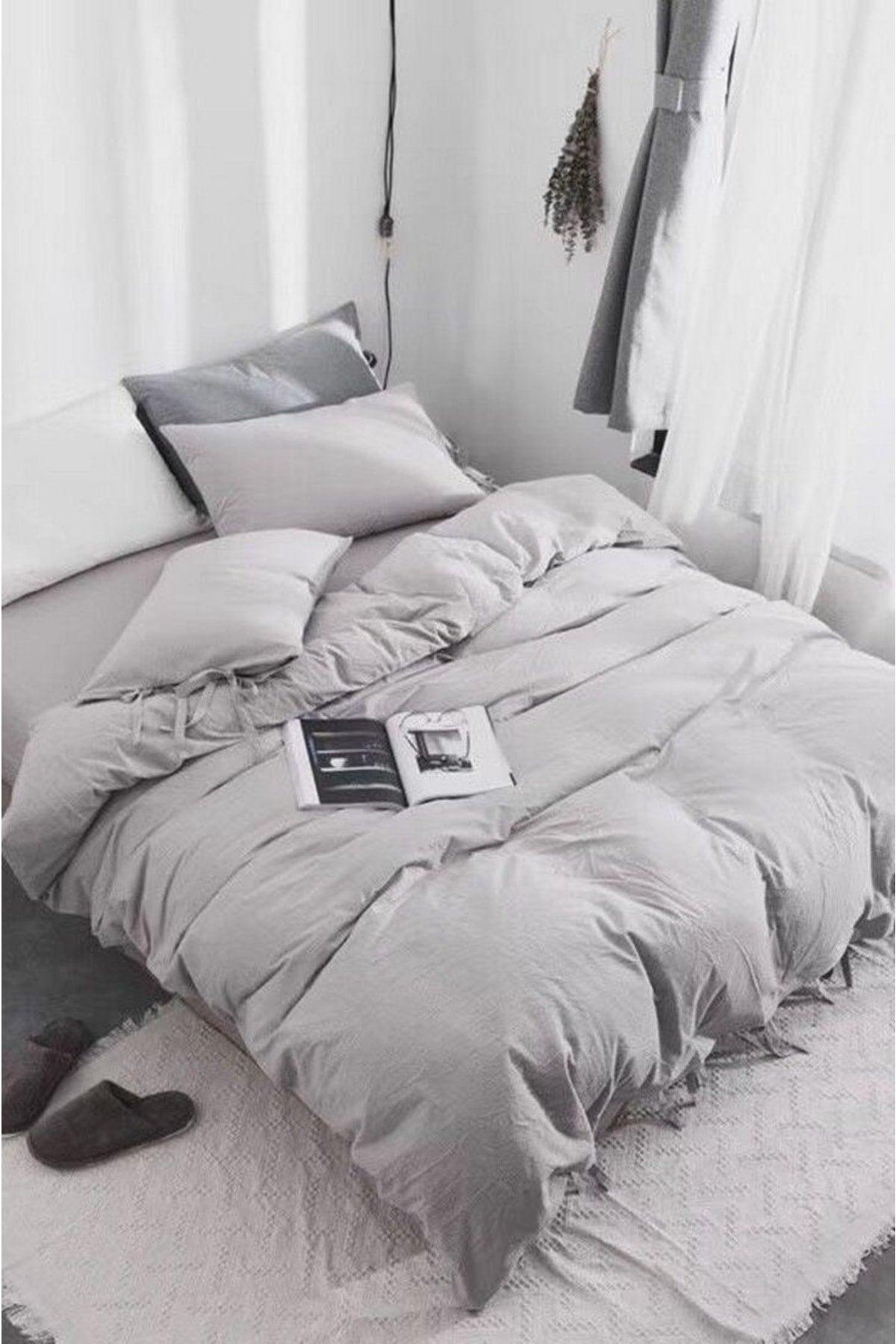 Double Gray Duvet Cover Set - Swordslife