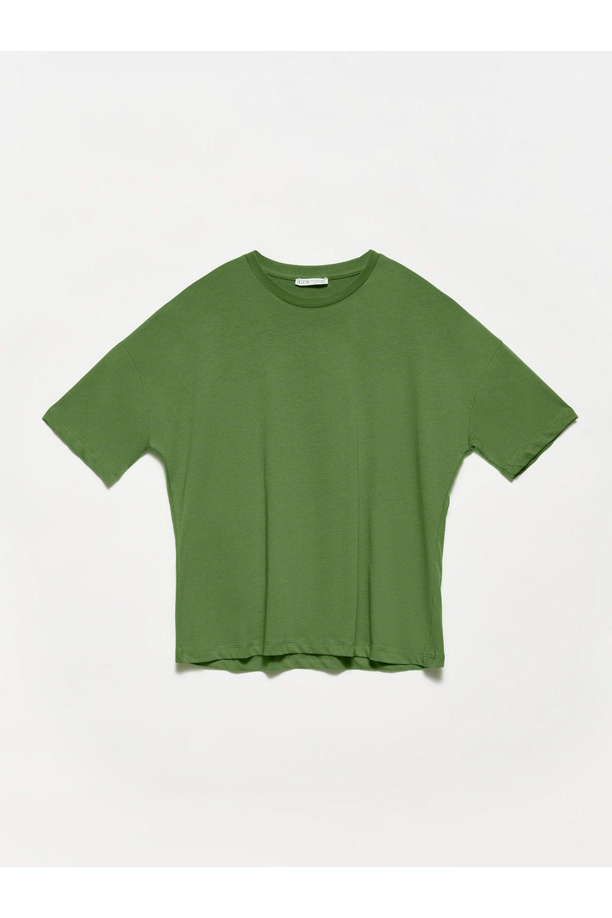 Women's Khaki Basic T-shirt 3683 - Swordslife