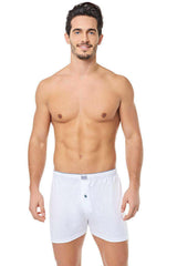 Men's 6 Pack Combed Buttoned Boxer