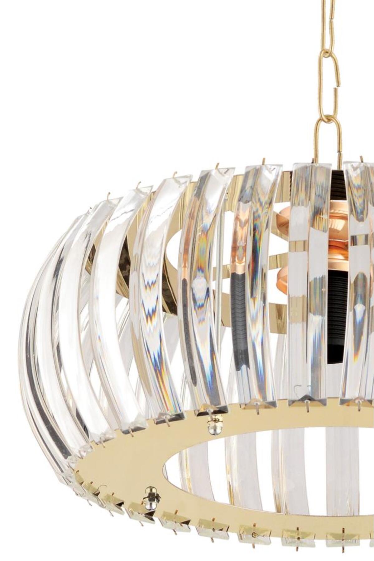 Venus Gold 25 Cm Crystal Stone Chandelier