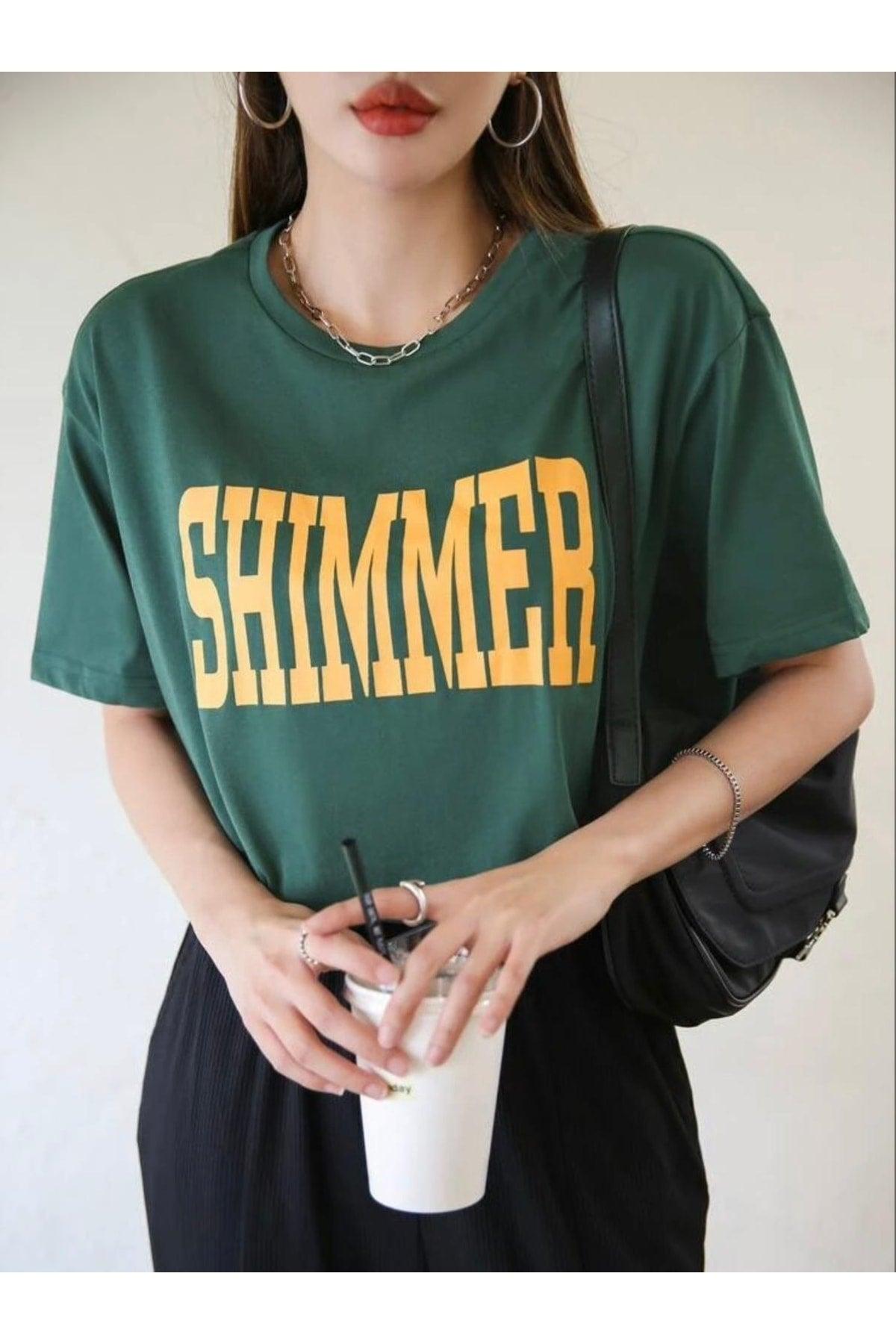 Women's Shimmer Printed Oversize T-shirt - Swordslife