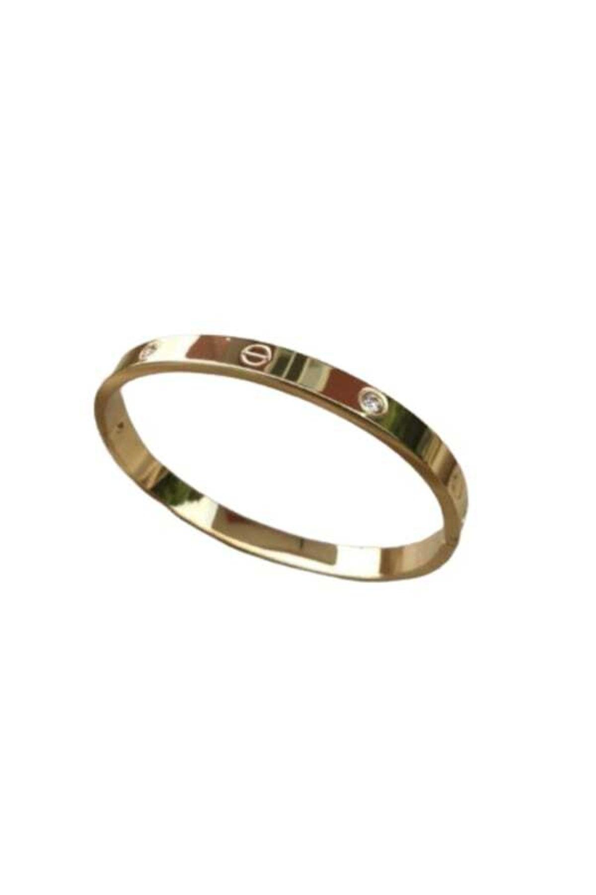 Cartier Model Cartier Model Thick 316l Steel Gold Color Bracelet - Swordslife