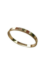 Cartier Model Cartier Model Thick 316l Steel Gold Color Bracelet - Swordslife