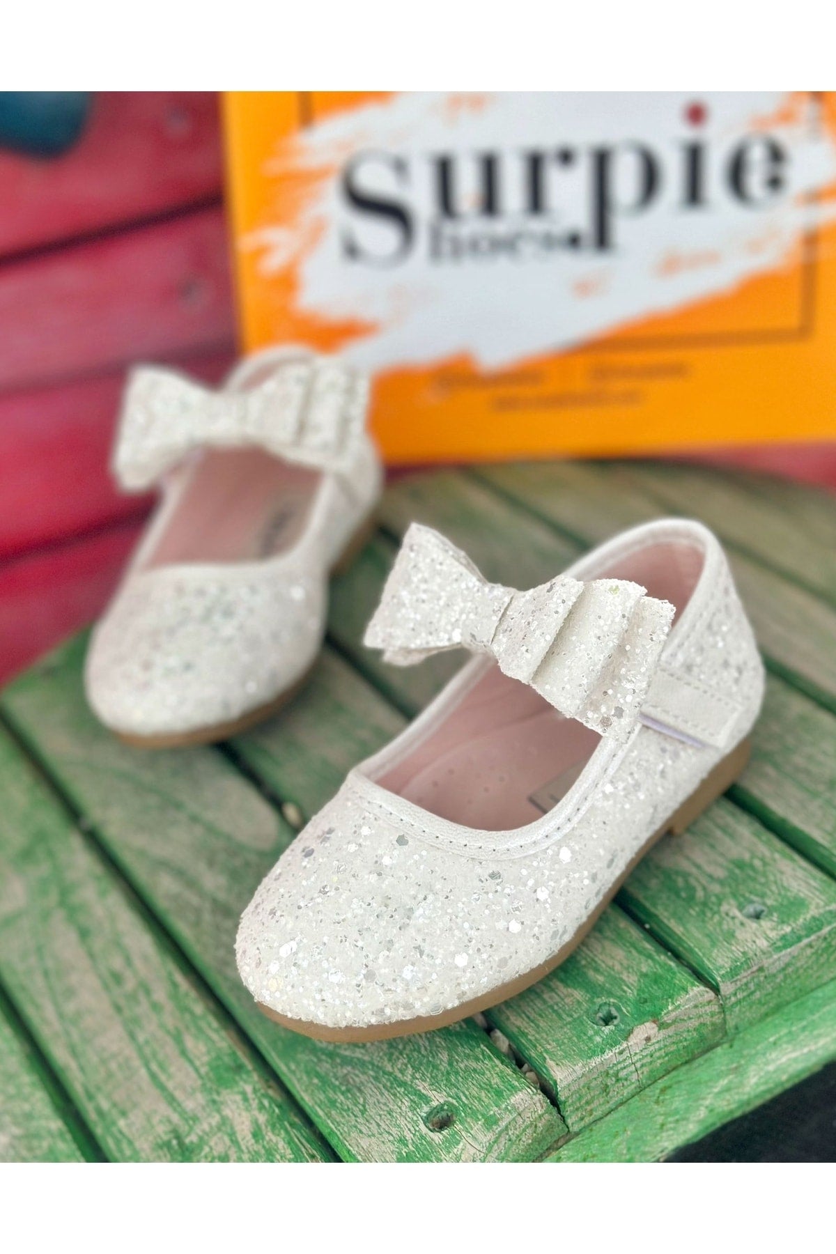 Banded Sequin Detailed Orthopedic Flats Girls Child Flats