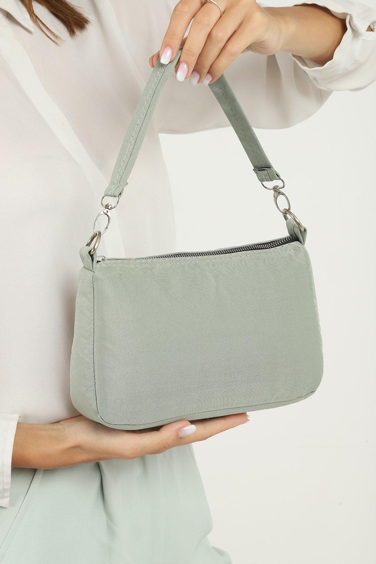 Green U16 Baguette Hand And Shoulder Bag L:23 Cm E:15 Cm W:7cm - Swordslife