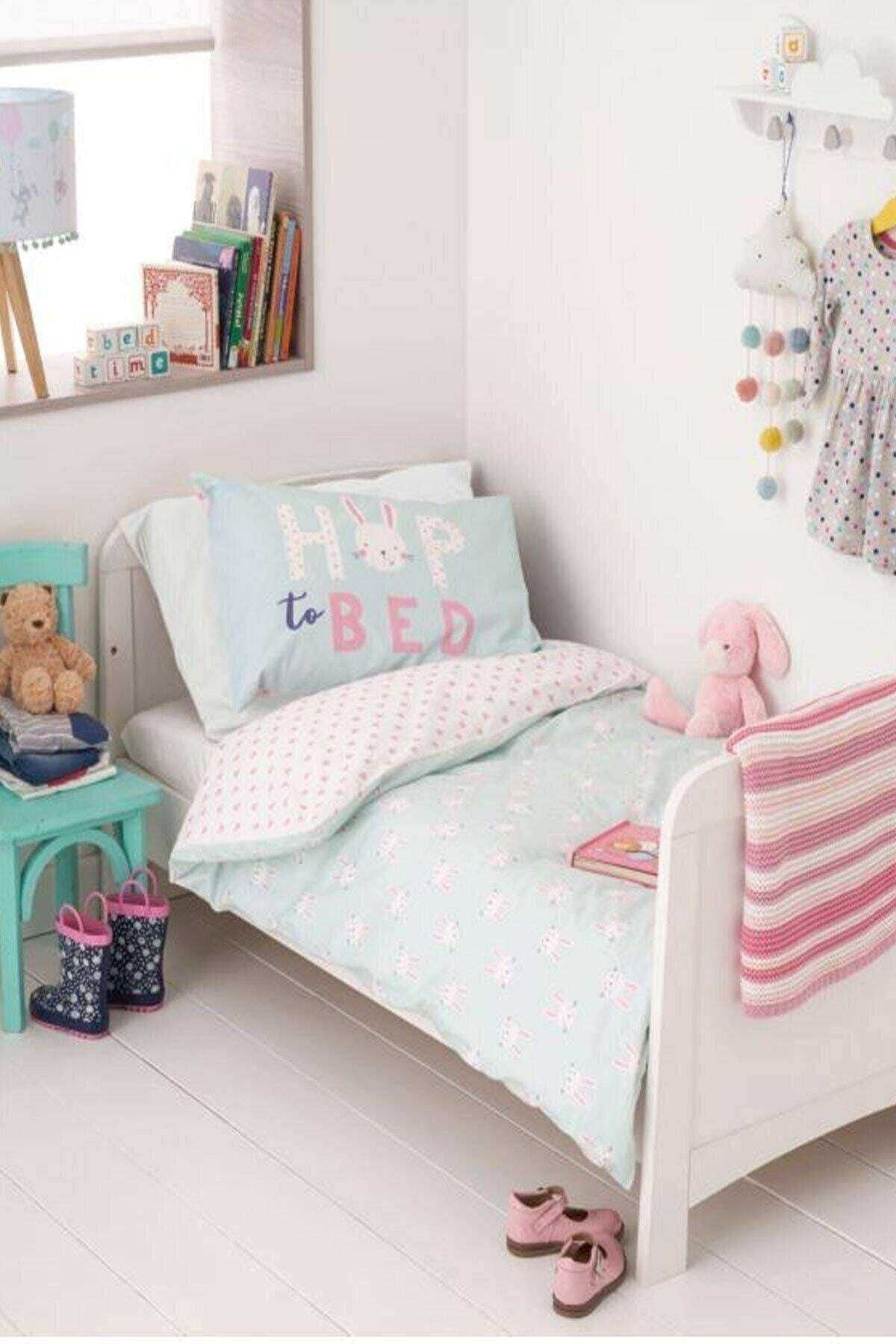 Cute Rabbit Kids Baby Duvet Cover Set 100x150