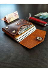 Olmeca Genuine Card Holder.leather Wallet Personalized.