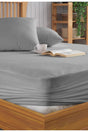 Pamukkale Gray Mattress Micro Fitted Waterproof Mattress Protector Mattress (10 Different Sizes) - Swordslife