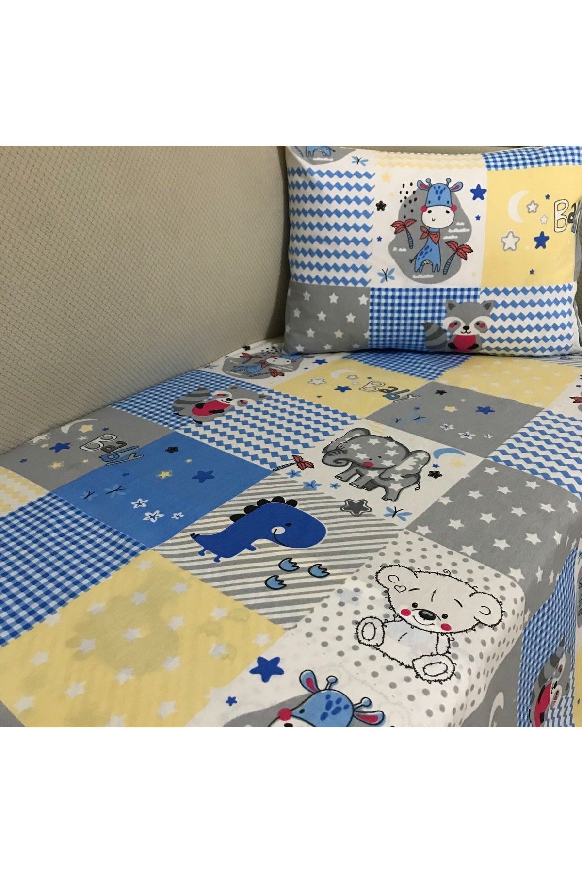 Zippered Baby Duvet Cover Set