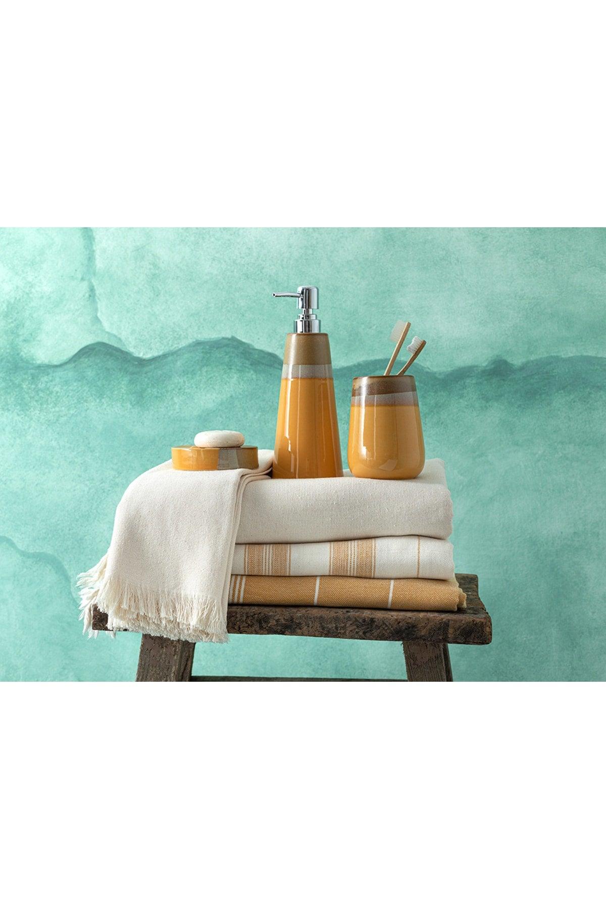 Ael 3 Pcs Bathroom Set Orange - Swordslife