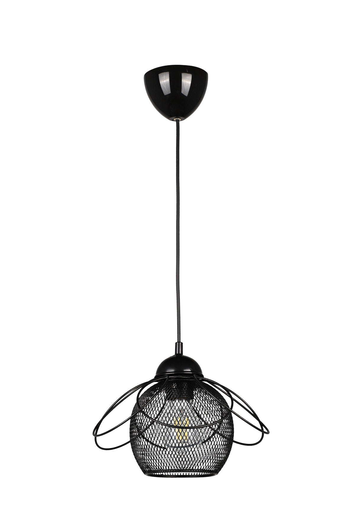 Ares Single Chandelier Black