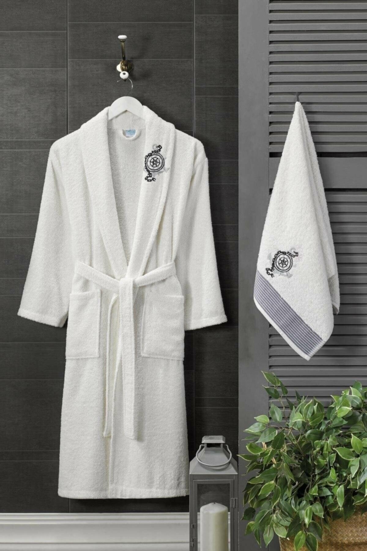 Men's Towel Bath Robe Set 100 Cotton Bathrobes - Swordslife