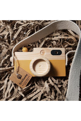 Wooden Toy Camera, Girl Boy 0 - 3 Years Old Gift Hanging Decorative Toy