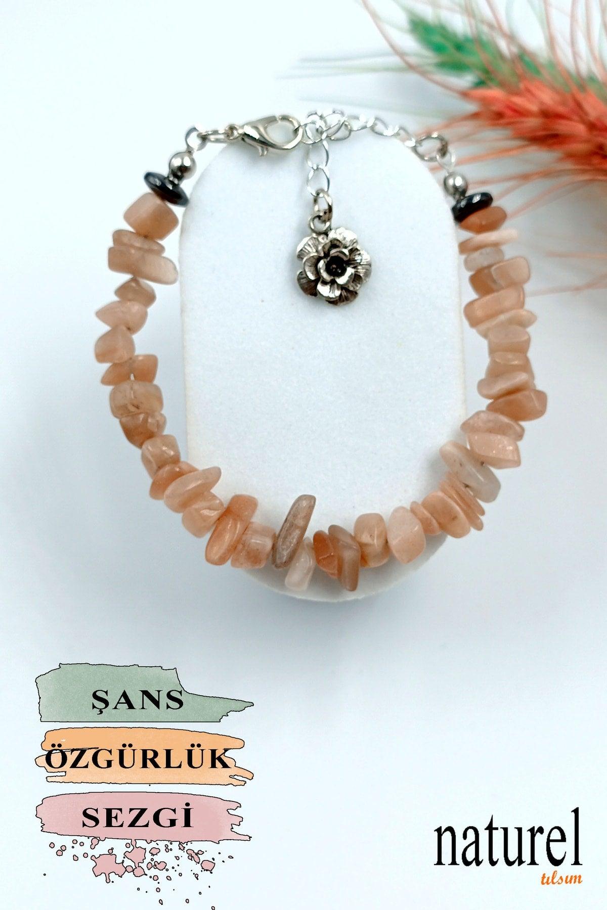 Natural Stone Sunstone Broken Natural Stone Bracelet Women's Bracelet - Swordslife