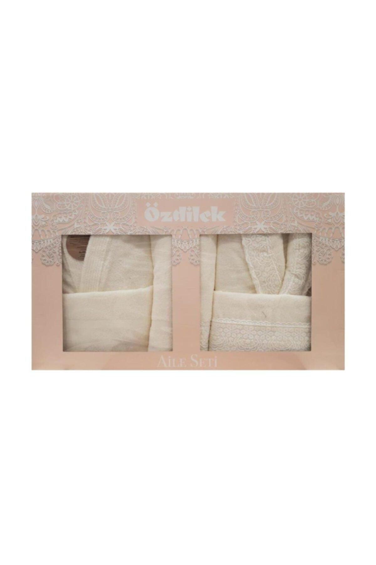 Family Bathrobe Set Orkide Cream Cream - Swordslife