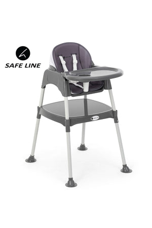 Desk Padded Highchair Dark Gray