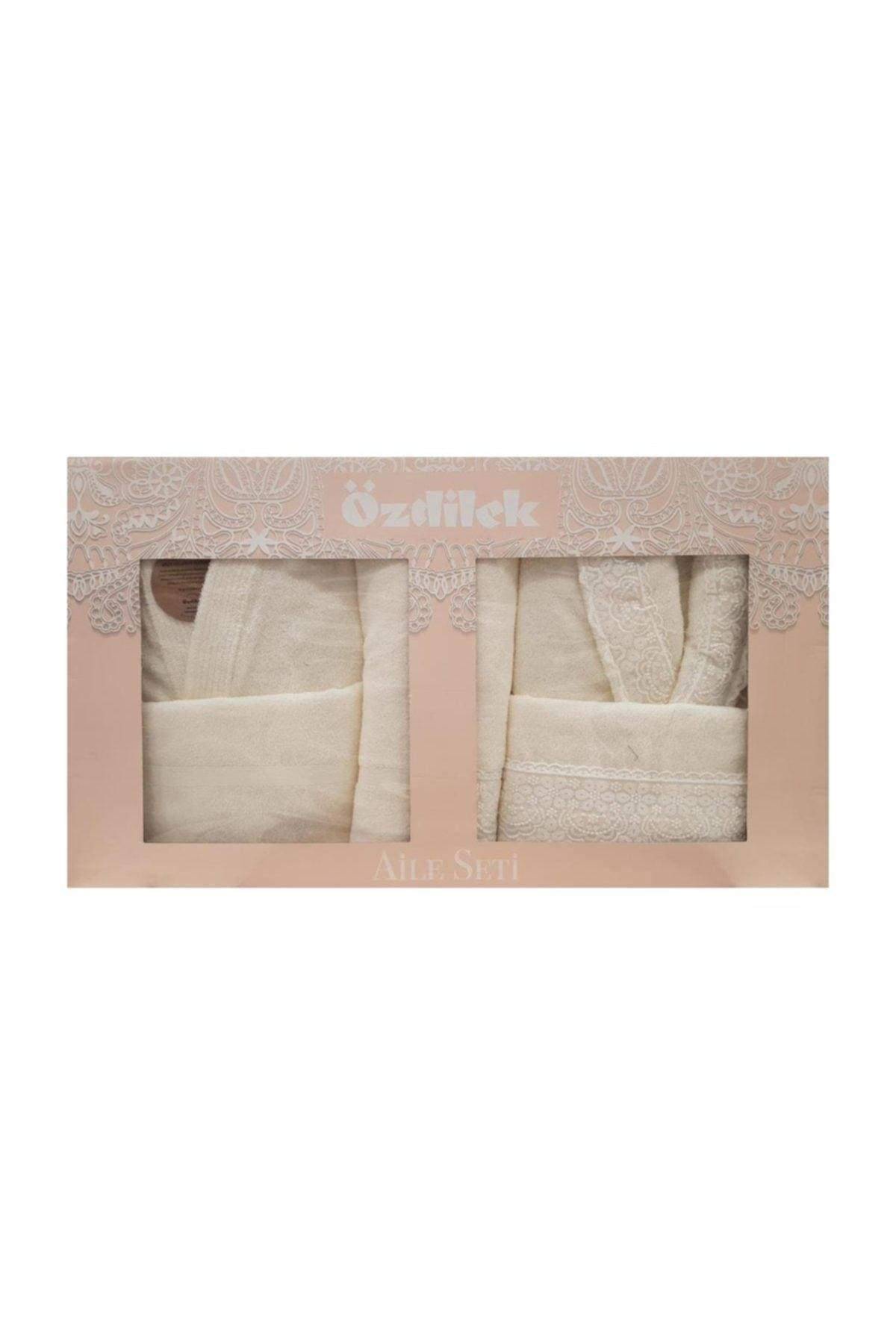 Orkide Family Bathrobe Set Cream/cream - Swordslife