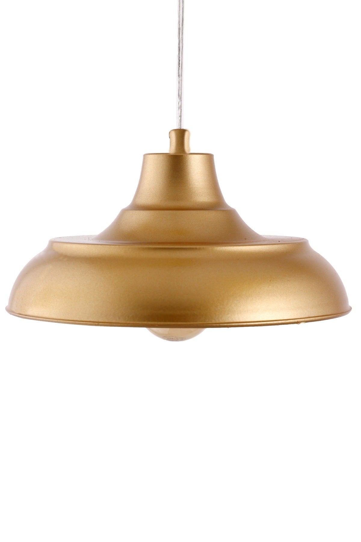 Fiyona Plaster Gold Single Pendant Lamp Chandelier - Çakır Avize