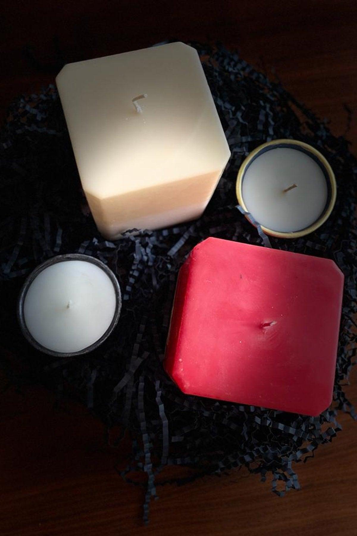 Bozkurt Square Candle 10 X 12 Cm Big Cube - Square Candle - Swordslife