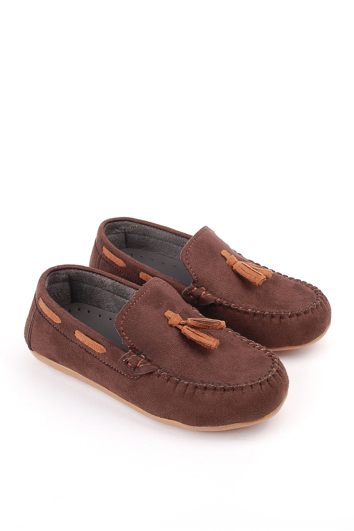 Boys Suede Loafers Loafers Brown