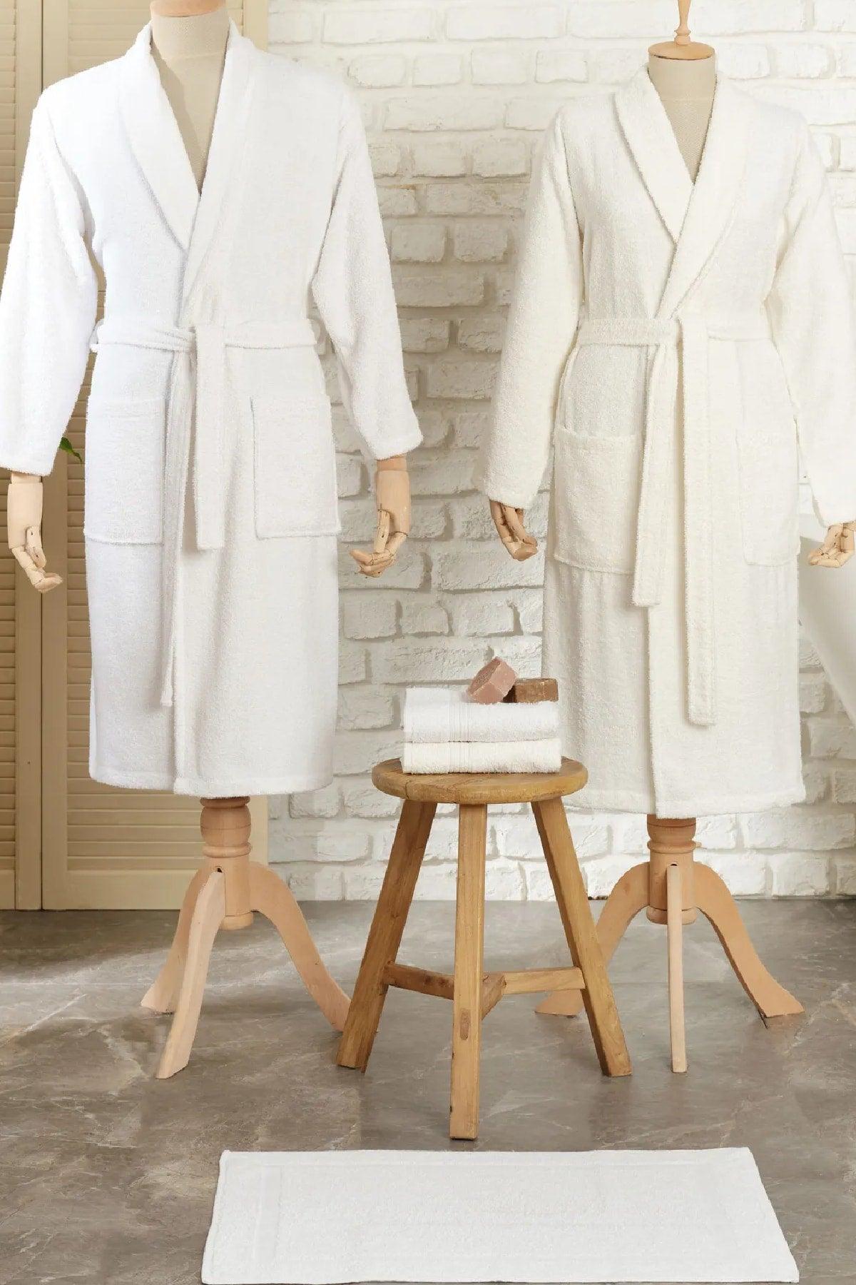 Maren Offwhite 5 Piece Family Bathrobe Set - Swordslife