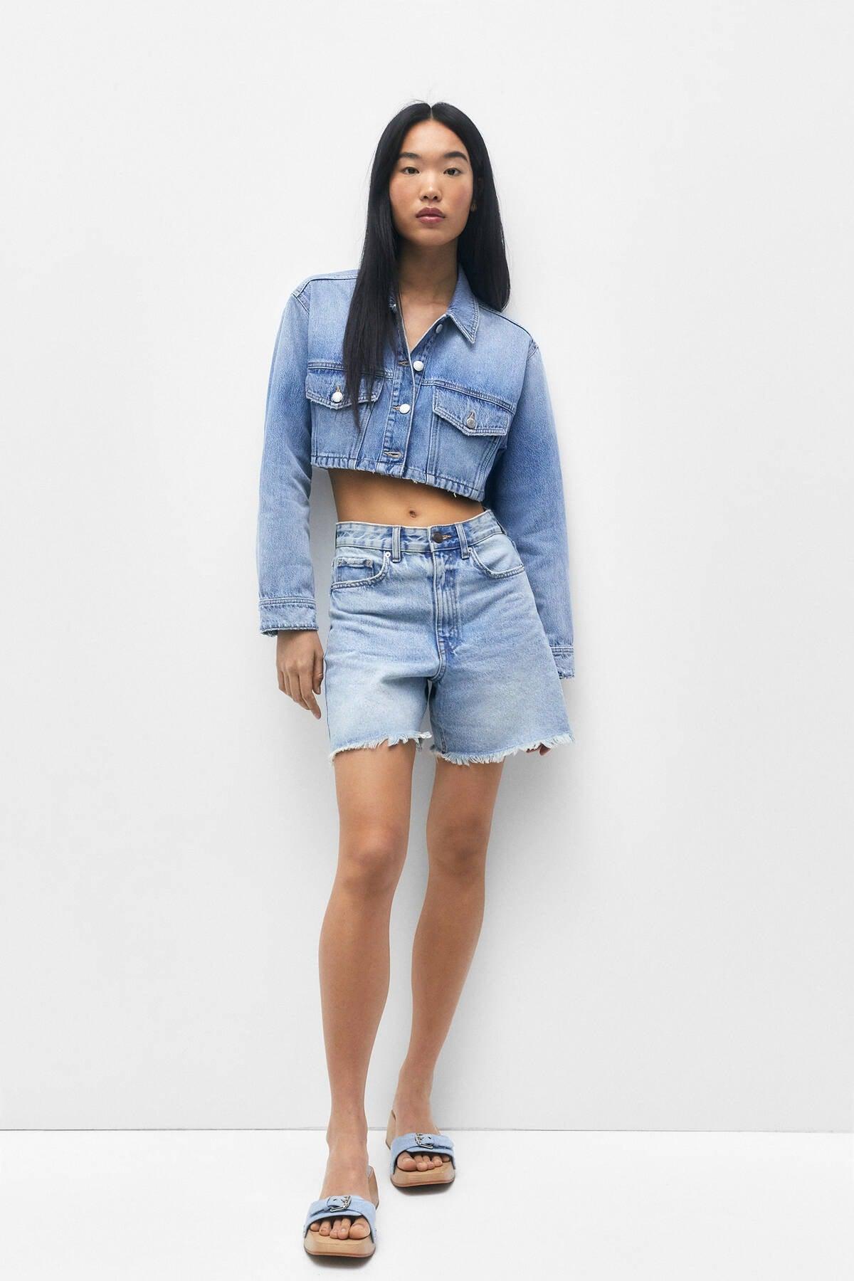 Crop Denim Jacket - Swordslife