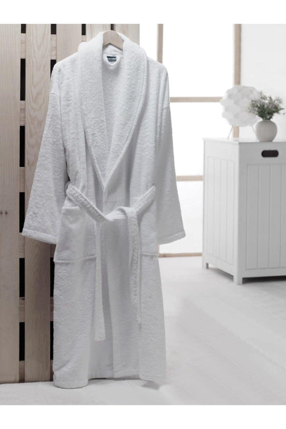 Unisex White Salyaka Bathrobe - Swordslife