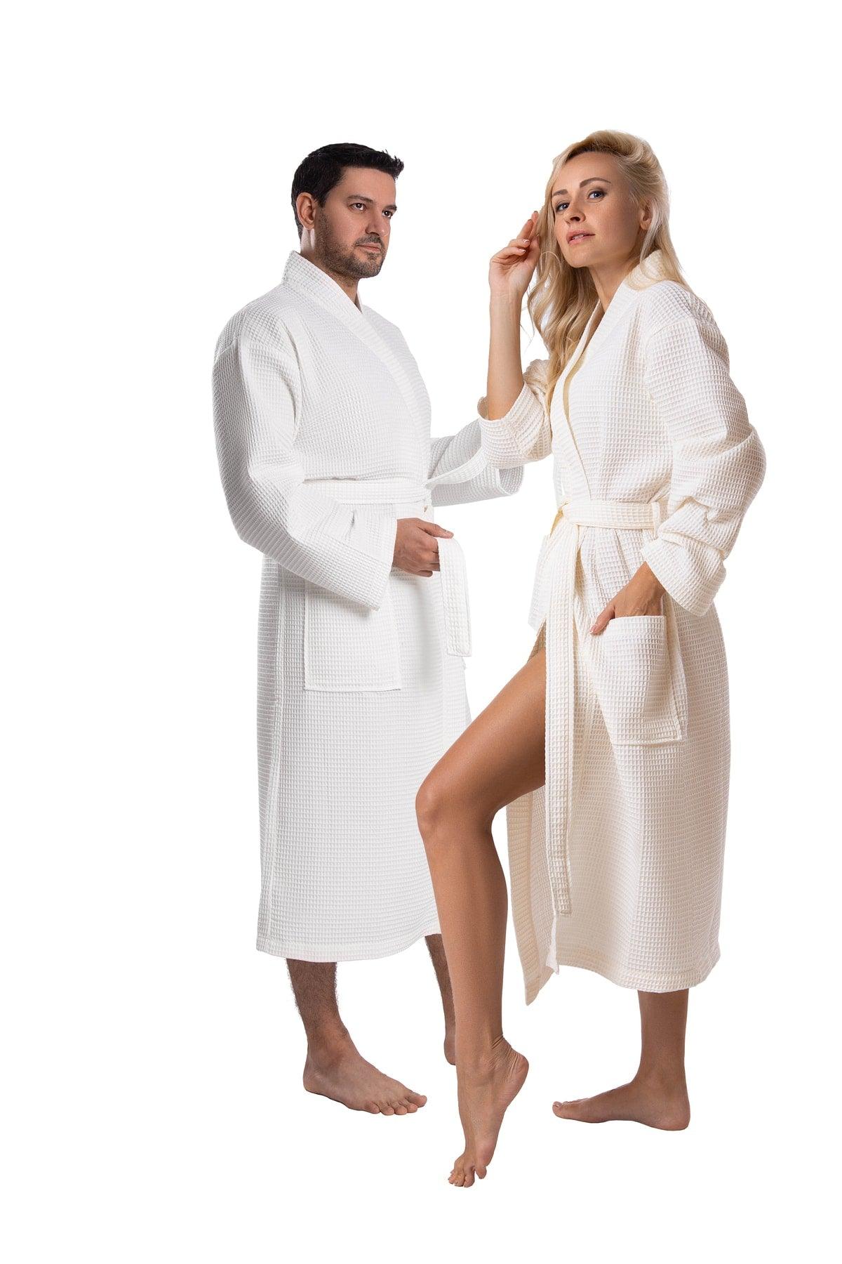 2-Pack Organic Cotton Bathrobe Set - 100% Cotton-dowry Bathrobe Set-family Bathrobe Set - Swordslife