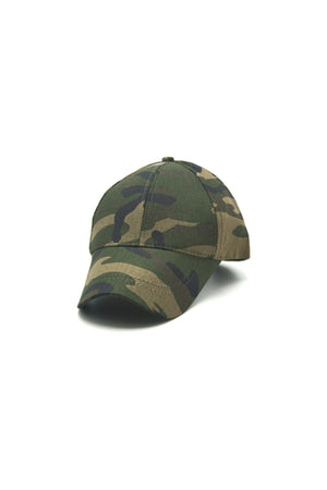 Adjustable Men'S-Women'S Plain Sports Hat With Velcro Back