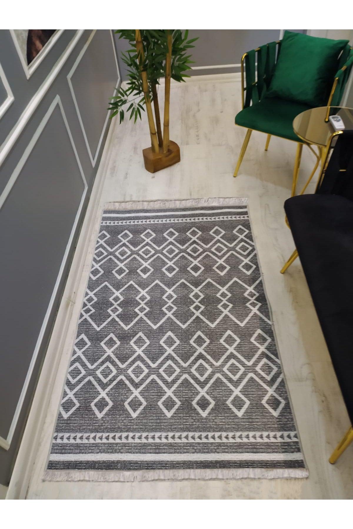 Non-Slip Stain Resistant Washable Scandinavian Rug Pattern Woven Floor Carpet - Swordslife