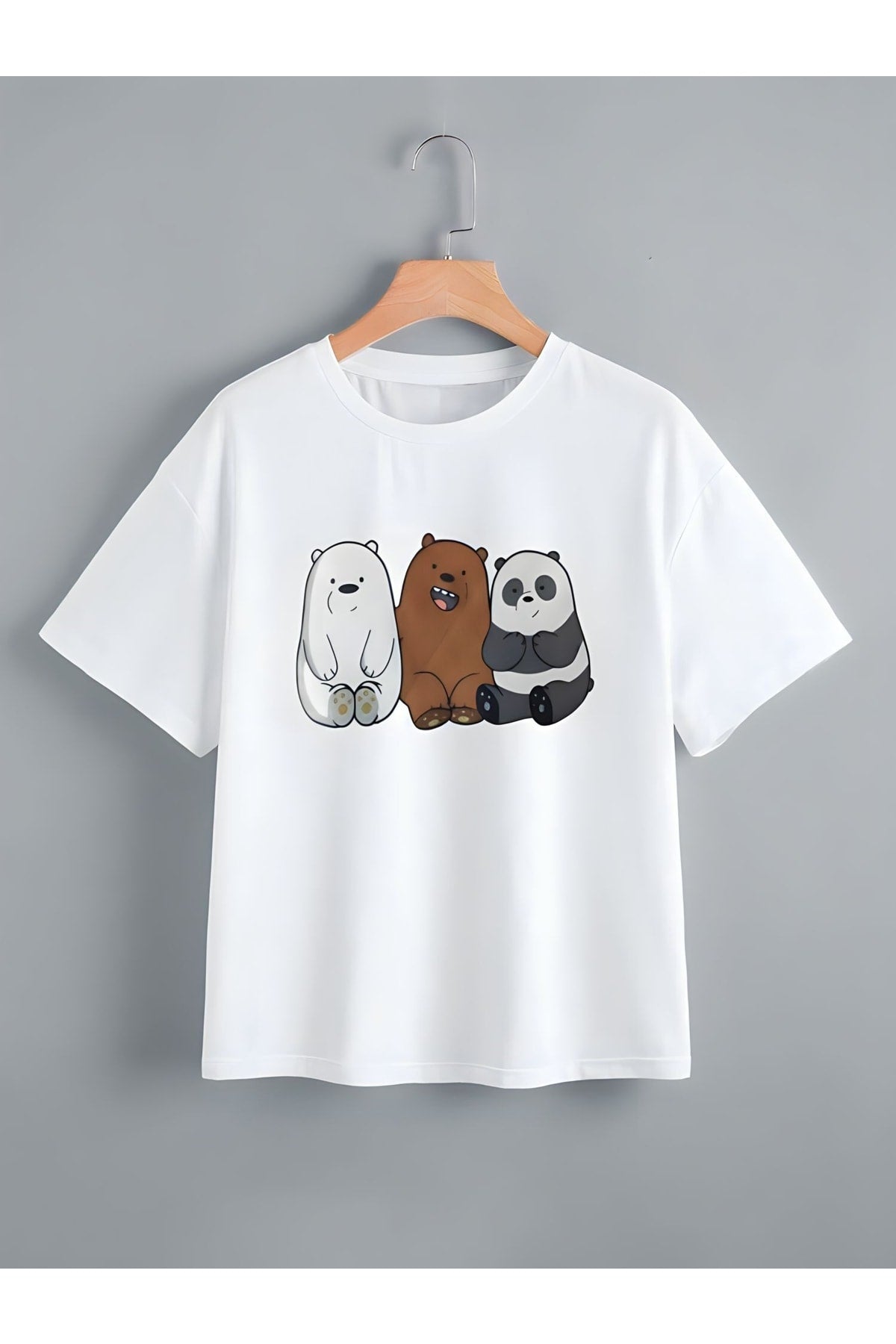 Pandas Printed Girls/Boys T-Shirt