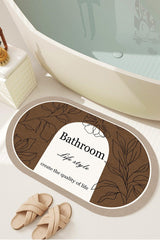 Digital Non-Slip Washable Bath Bathroom Sheets Bath Mat Bath Rug (60x100) D8049 Brown - Swordslife