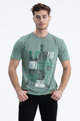 Men's T-Shirt Regular Fit S-4095 Mint