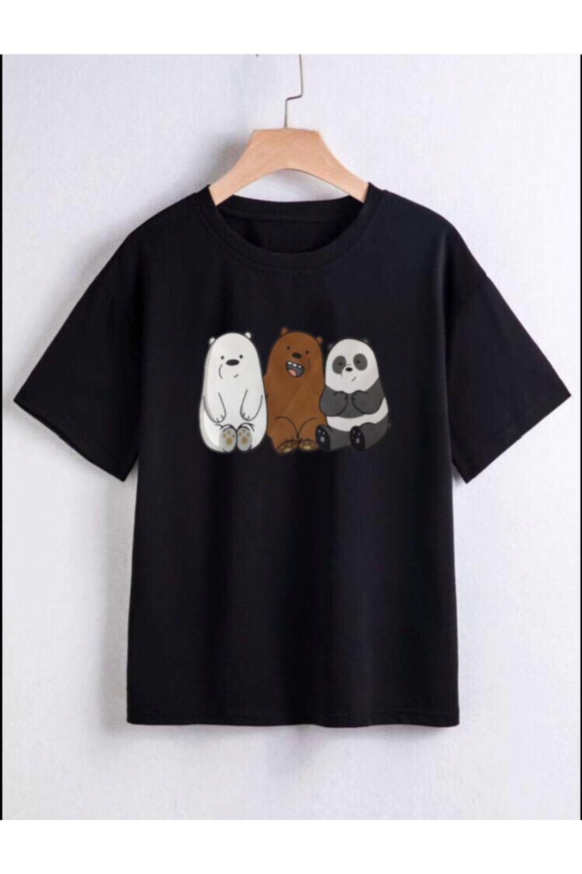 Pandas Printed Girls/Boys T-Shirt