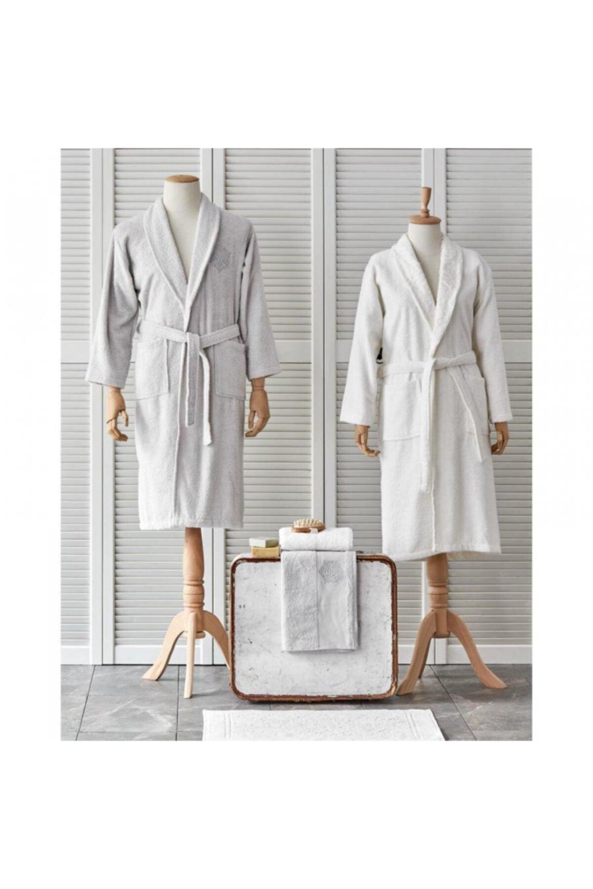 Delora Gray Lacy 5 Piece Bathrobe Set - Swordslife